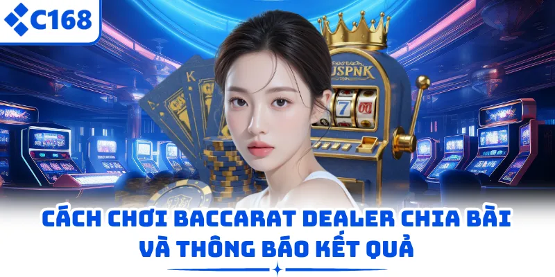Cách chơi Baccarat Dealer chia bài và thông báo kết quả